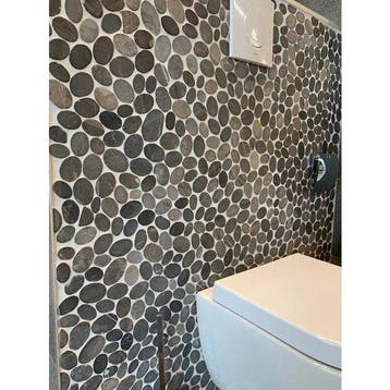 Wand & Vloer Mozaïek Tegels Factory Kiezelsteen Grijs - M.., Nieuw, Ophalen of Verzenden, 20 tot 40 cm, 10 m² of meer