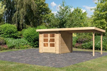 Tuinhuis Bastrup 2 met Overkapping 554 x 273 cm, Nieuw