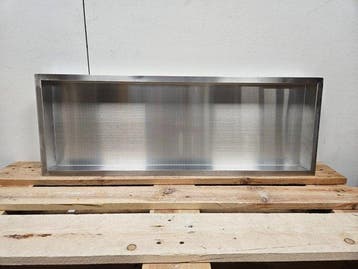 Inbouwnis Salo 30 x 90 x 10 cm geborsteld rvs, Doe-het-zelf en Verbouw, Sanitair, Ophalen of Verzenden, Nieuw, Rvs, Bad