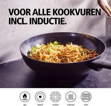 Brabantia VANTA Wok pan - Ø 30 cm – Ergonomisch en licht, Huis en Inrichting, Keuken | Potten en Pannen, Verzenden, Nieuw