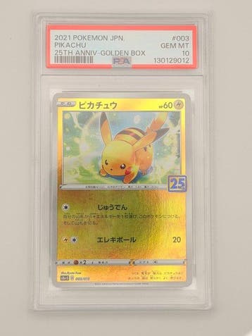 Pokémon - 1 Graded card - Pikachu #003 Limited edition, Foil, Nieuw