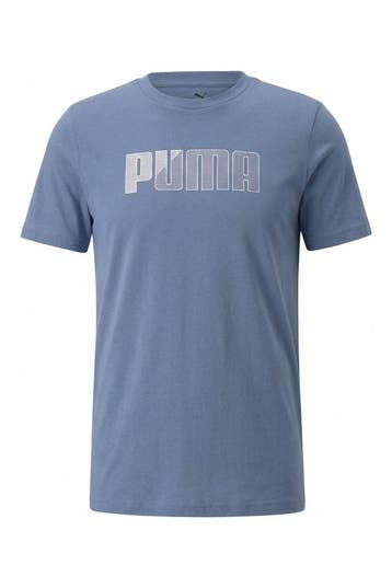 Puma T-shirt Jongens in maat 164 Blauw, Verzenden, Zo goed als nieuw, Puma, Jongen of Meisje