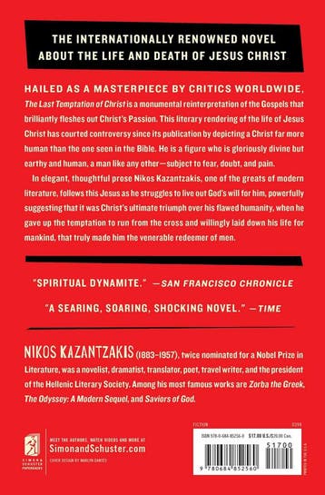 The Last Temptation of Christ 9780684852560, Boeken, Verzenden, Zo goed als nieuw, Nikos Kazantzakis