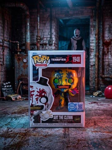 Funko - Funko Pop -Terrifier 3 #1948 Art the Clown – Black, Antiek en Kunst