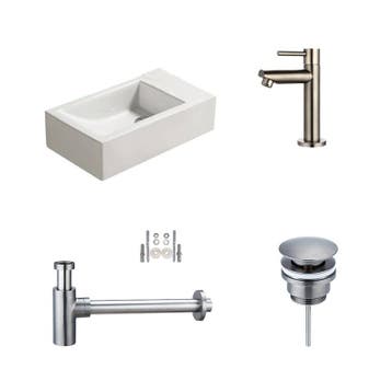 Sani Royal Fonteinset Keramiek Qubic Mini met, Nieuw
