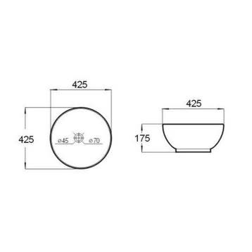 Waskom Big Rema Opbouw Rond Ø 42. 5 Cm, Ophalen of Verzenden, Nieuw