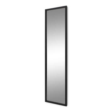 Spinder Design Senza M2 passpiegel 185x46 cm - zwart, Huis en Inrichting, Verzenden, Nieuw