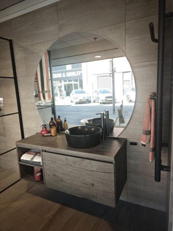 Showmodel Primabad badmeubel 140 met waskom en spiegel 0035, Ophalen, Nieuw