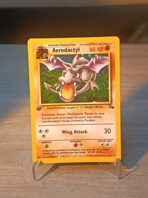 Pokmon - 1 Card - Aerodactyl First edition - WOTC - Fossil   Verzamelkaartspellen | Pokmon  Marktplaats