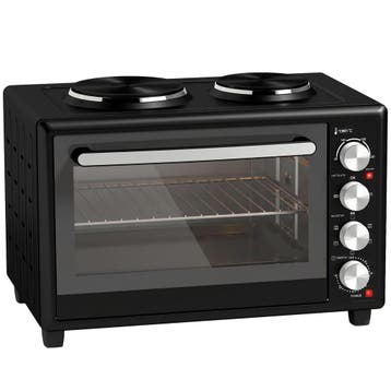 36L Mini-oven Met 2 Kookplaten, Elektrische Tafeloven Met Co, Verzenden, Nieuw