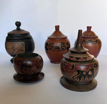 In de stijl van de Amsterdamse school - Doos (5) - Hout -, Antiek en Kunst, Curiosa en Brocante