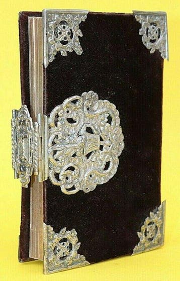 . - Prachtvolles Andachtsbuch  Der Herr sei mit Dir,Samt &, Antiek en Kunst, Antiek | Boeken en Bijbels
