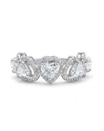 Statement ring - 14 karaat Witgoud - 2.65ct. tw. Diamant, Sieraden, Tassen en Uiterlijk, Antieke sieraden