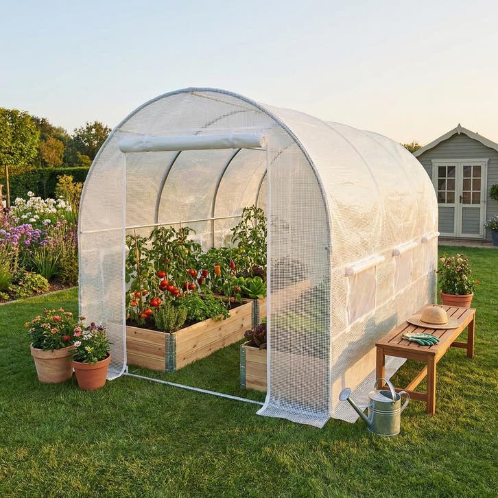 Kas 400x250cm | UV Filter | A-kwaliteit | Beste Prijs, Tuin en Terras, Kassen, Folie, Staal, Nieuw, Kweekkas, Ophalen of Verzenden