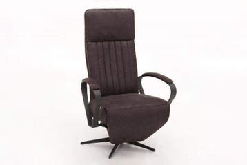 Relaxfauteuil Heukelum - relaxfauteuils - Bruin, Nieuw, Bruin, Stof
