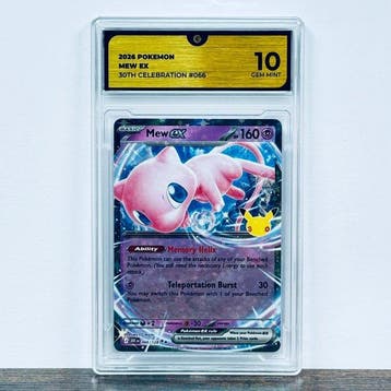Pokémon Graded card - Mew ex 066- 30th Anniversary – Pokémon, Nieuw