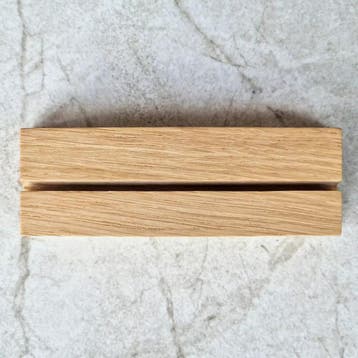 HOCHO Eikenhouten Kaartenhouder 100x30x20 mm – Robuust en., Ophalen of Verzenden, Nieuw