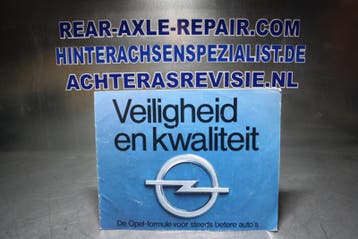 Folder Opel, Veiligheid en kwaliteit, met o.a. diverse bo..., Boeken, Auto's | Folders en Tijdschriften, Verzenden, Nieuw
