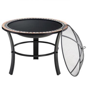 Vuurkorf Sevilla Mozaïek Ø 76cm Rond (Barbecue-Vuurkorf), Verzenden, Nieuw