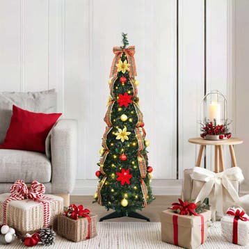 vidaXL Kunstkerstboom met 50 LED met standaard Groen 125 cm, Diversen, Kerst, Verzenden, Nieuw