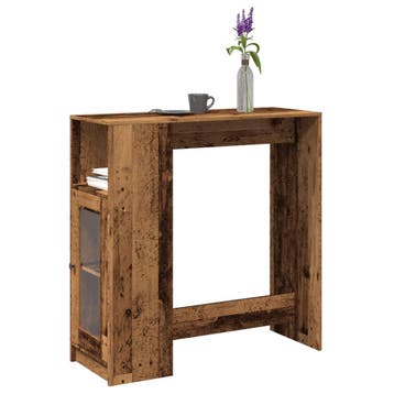 vidaXL Bartafel met rekken 101x40x103,5 cm bewerkt hout oud, Verzenden, Nieuw