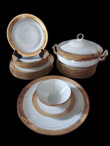 Chastagner / Cernet - Tafelservies voor 6 (21) - Porselein -