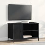 vidaXL TV-kast Zwart eiken 80 x 40 x 50 cm Bewerkt hout, Minder dan 50 cm, Verzenden, Nieuw, Minder dan 100 cm