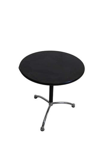 Thonet ronde bistrotafel – café-/bijzettafel met zwart blad, Ophalen of Verzenden, Nieuw
