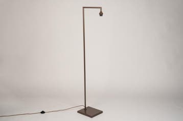 Rietveld Vloerlampen - Bruin - Metaal, Huis en Inrichting, Lampen | Vloerlampen, Verzenden, Nieuw