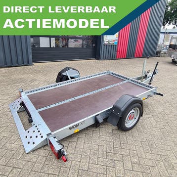 Motortrailer  Stema WOM XT 1300 Kg geremd 251x153 afzinkbaar, Ophalen, Nieuw