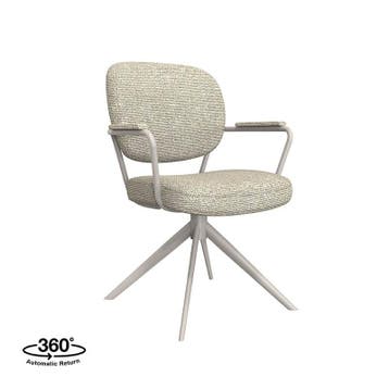 Stoel Basel | Naturel | Royal Boucle | Taupe Metalen Frame, Verzenden, Nieuw in verpakking