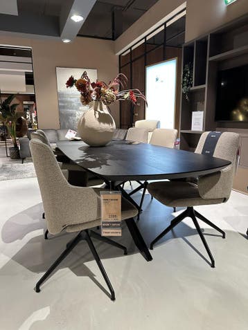 Eettafel Dutchz 110 - eiken **SHOWROOMMODEL**, Nieuw, Eikenhout
