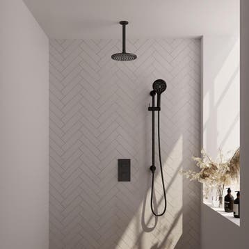 Brauer Black Carving Thermostatische Regendoucheset Inbouw -, Ophalen of Verzenden, Nieuw