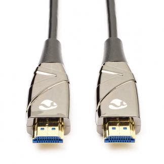 HDMI kabel 4K | Nedis | 10 meter (60Hz, Glasvezel, Metaal), Audio, Tv en Foto, Audiokabels en Televisiekabels, Nieuw, Verzenden