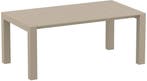 Tuintafel - Vegas Medium - Taupe - Uitschuifbaar 180/220 cm, Tuin en Terras, Tuintafels, Verzenden, Nieuw
