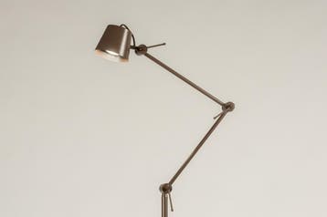 Rietveld Vloerlampen - Bruin - Metaal, Verzenden, Nieuw