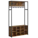 4-in-1 Kapstok met Bank – Haken, Planken en Opbergrek, Huis en Inrichting, Woonaccessoires | Kapstokken, Verzenden, Nieuw