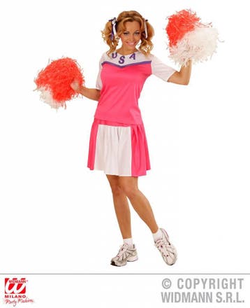Cheerleader pakje dames roze/wit, Ophalen of Verzenden, Nieuw