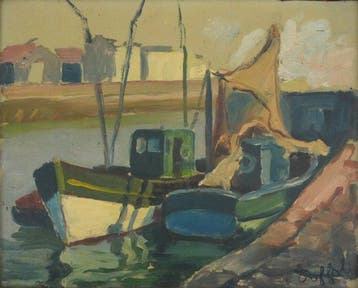 Louis Toffoli (1907-1999) - Les bateaux de pêche