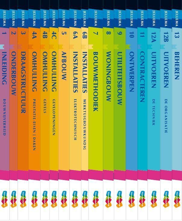 Jellema Set Bouwkunde deel 1 13 druk 3 9789006951790, Boeken, Techniek, Zo goed als nieuw, Verzenden