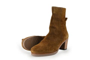 Shabbies Amsterdam Enkellaarzen in maat 41 Cognac, Kleding | Dames, Overige kleuren, Shabbies Amsterdam, Verzenden, Lage of Enkellaarzen