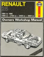 1984-1986 RENAULT 25 BENZINE VRAAGBAAK ENGELS, Auto diversen, Handleidingen en Instructieboekjes