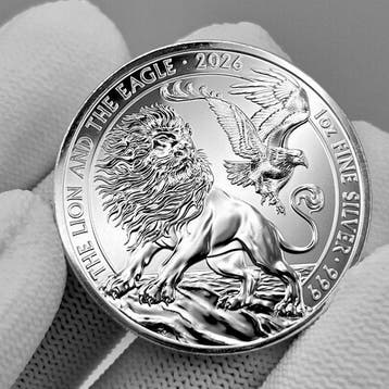 Verenigd Koninkrijk. 2 Pounds 2026 – Lion and Eagle Ag999 1