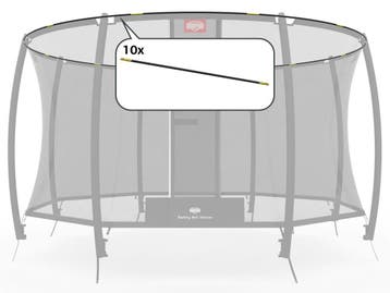 BERG Tent Tubes 330 cm - Veiligheidsnet Deluxe (10 stuks), Ophalen of Verzenden, Nieuw