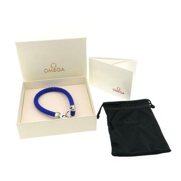 Omega Accessories; Sailing Bracelet; Fresh Blue; Rubber;..., Sieraden, Tassen en Uiterlijk, Armbanden, Ophalen of Verzenden, Zo goed als nieuw
