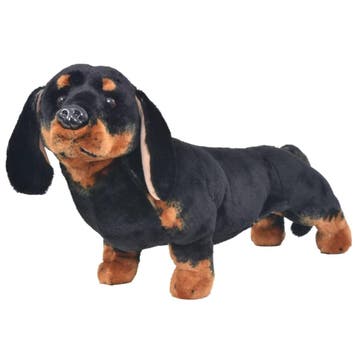 Pluche Teckel XXL - Zwart | Retourdeal 40% Korting, Ophalen of Verzenden, Zo goed als nieuw, Hond
