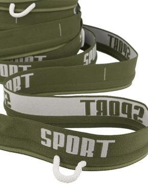 Sportelastiek met Aantrekkoord Groen (40 mm), Nieuw