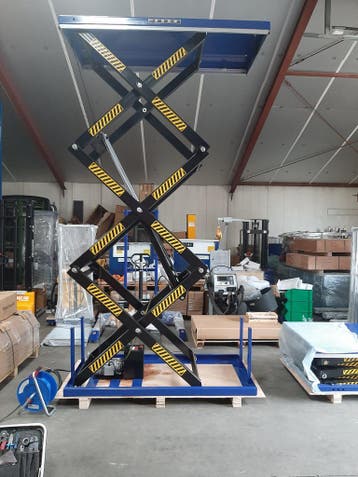 Elektrische schaartafel 200 x 100 cm 1000 kg 60-360 cm 380V, Everlift, Overige typen, Tot 1000 kg, Ophalen of Verzenden