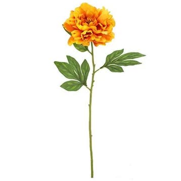 Chloe Pioenroos Oranje Zijdenbloem 77 cm per stuk, Ophalen of Verzenden, Nieuw