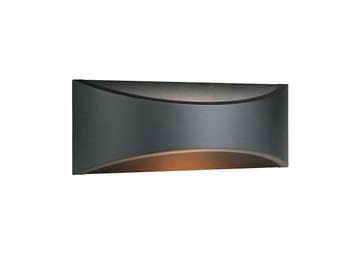 Veiling - 2x 7.5W LED Wandlamp design zand zwart warm wit, Nieuw